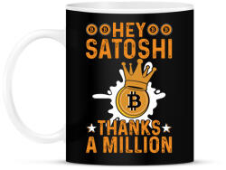 printfashion BITCOIN 4 EVER 52 - Bögre - Fekete (6117328)