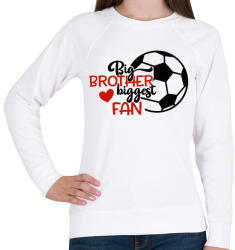 printfashion Big brother biggest fan - Női pulóver - Fehér (4951555)