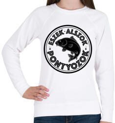 printfashion EszekAlszokPontyozok-01 - Női pulóver - Fehér (5252771)