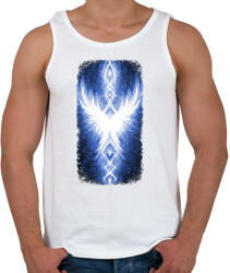 printfashion Szivárvány Híd - sötétkék - Férfi atléta - Fehér (16005119)