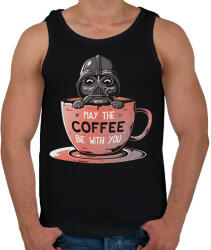 printfashion May the coffee be with you - Férfi atléta - Fekete (16480715)
