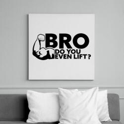 printfashion Do U Even Lift - Vászonkép - Fehér (6627713)