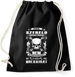 printfashion Igen szerelő vagyok. Nem, nem fogom ingyen megjavítani a szaros dolgaidat! - Sportzsák, Tornazsák - Fekete (16400724)