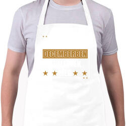 printfashion A legendák decemberben születtek meg - Kötény - Fehér (11014831)