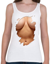 printfashion Funny Tits - Női atléta - Fehér (1748959)