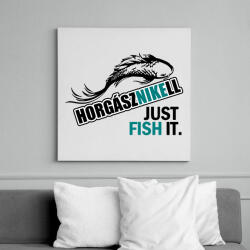 printfashion horgásznikell3 - Vászonkép - Fehér (6843725)