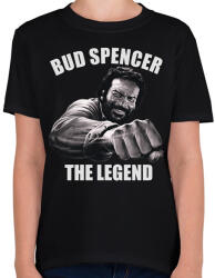 printfashion Bud Spencer - Gyerek póló - Fekete (5736107)