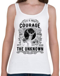 printfashion Bátorság - Női atléta - Fehér (372926)