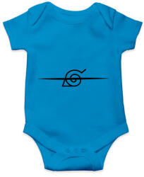printfashion Konoha áthúzott jel - Baba Body - Azúrkék (5674099)