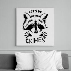 printfashion Let's do crimes - Vászonkép - Fehér (11638806)