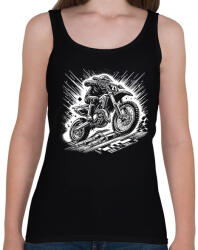 printfashion motocross - Női atléta - Fekete (16733819)