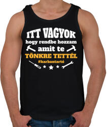 printfashion #karbantartó - Férfi atléta - Fekete (13864908)