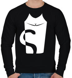 printfashion cica - Férfi pulóver - Fekete (10810276)