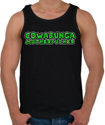 printfashion Cowabunga motherf - Férfi atléta - Fekete (6972537)