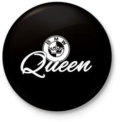 printfashion BMW QUEEN - Kitűző, hűtőmágnes - Fekete (3100805)
