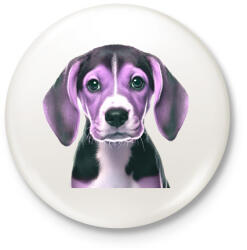 printfashion beagle - Kitűző, hűtőmágnes - Fehér (14043349)