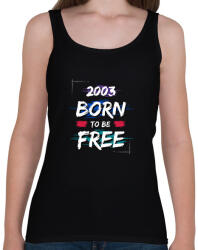 printfashion 2003 born to be free - Női atléta - Fekete (14347731)