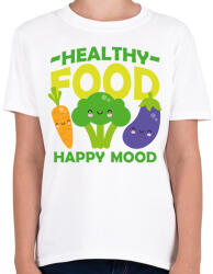printfashion Healthy food - Gyerek póló - Fehér (8149097)