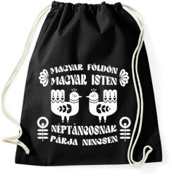 printfashion Néptáncosnak párja nincsen (fehér) - Sportzsák, Tornazsák - Fekete (7418579)