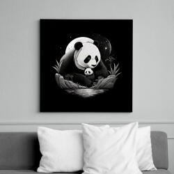 printfashion panda - Vászonkép - Fekete (14905668)