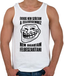printfashion Nem akartam félbeszakítani. . . - Férfi atléta - Fehér (3621060)