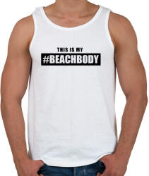 printfashion #BEACHBODY - Férfi atléta - Fehér (287822)