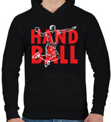 printfashion Handball - Man - Férfi kapucnis pulóver - Fekete (7163500)
