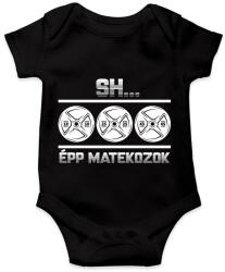 printfashion Épp matekozok - Baba Body - Fekete (11724371)