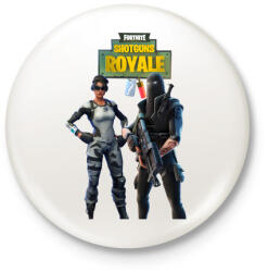 printfashion Arctic A. & Stingray Fortnite - Kitűző, hűtőmágnes - Fehér (3088079)