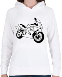 printfashion kawaff - Női kapucnis pulóver - Fehér (2908594)