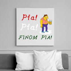 printfashion PIA PIA FINOMPIA - Vászonkép - Fehér (6625964)