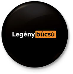 printfashion Legénybúcsú pornhub - Kitűző, hűtőmágnes - Fekete (7611368)