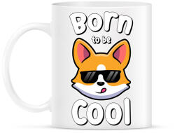 printfashion Born to be cool - Bögre - Fehér (5332515)
