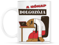 printfashion A hónap dolgozója - lajhár - Bögre - Fehér (4756079)