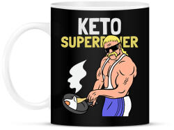 printfashion KETO SUPERPOWER - Bögre - Fekete (10766528)