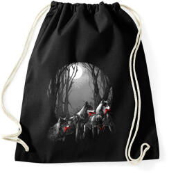 printfashion Vérszomjas falka - Sportzsák, Tornazsák - Fekete (40760)