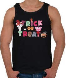 printfashion Csokit vagy csalunk - Férfi atléta - Fekete (5550772)