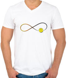 printfashion Forever5 - Férfi V-nyakú póló - Fehér (944327)
