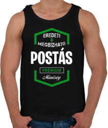 printfashion Postás prémium minőség - Férfi atléta - Fekete (1435254)