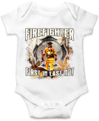 printfashion Tűzoltó - Baba Body - Fehér (1329588)