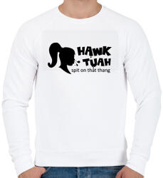 printfashion Hawk Tuah - Black - Férfi pulóver - Fehér (16770884)