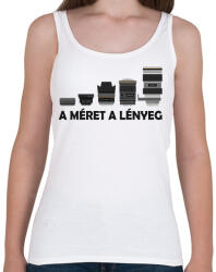 printfashion A méret a lényeg - Női atléta - Fehér (6142800)