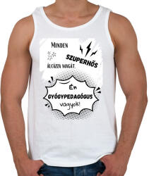 printfashion Gyógypedagógus - Férfi atléta - Fehér (14650077)