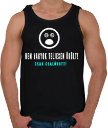 printfashion nem vagyok teljesen őrült2 - Férfi atléta - Fekete (1440029)