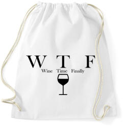 printfashion Wine Time Finally - Sportzsák, Tornazsák - Fehér (4816668)