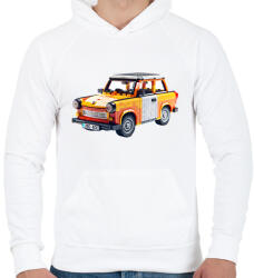 printfashion LEGO Trabant - Retro autó - Férfi kapucnis pulóver - Fehér (15533122)