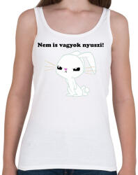 printfashion Nem is vagyok nyuszi - Női atléta - Fehér (14054006)
