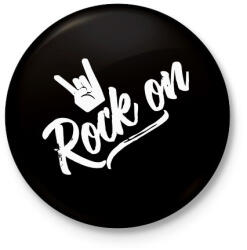 printfashion Rock n Roll - Kitűző, hűtőmágnes - Fekete (3097405)