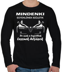 printfashion Alfa Romeo (legjobb) - Férfi hosszú ujjú póló - Fekete (7171322)