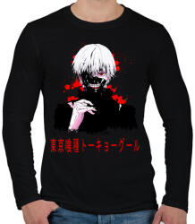 printfashion TOKYO GHOUL - Férfi hosszú ujjú póló - Fekete (5578929)